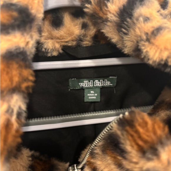 Wild Fable Animal Print Faux Fur Coat. Size XL - Picture 5 of 5